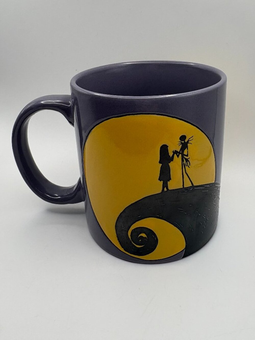 Nightmare Before Christmas Jack Sally Mug 20 oz Silver Buffalo Disney Ceramic